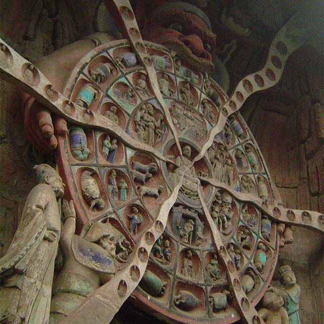 Buddhist wheel of reincarnation