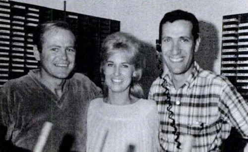 Don Chapel with Tammy at a radio station