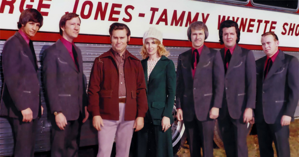 Tammy Wynette and George Jones with Jones Boys