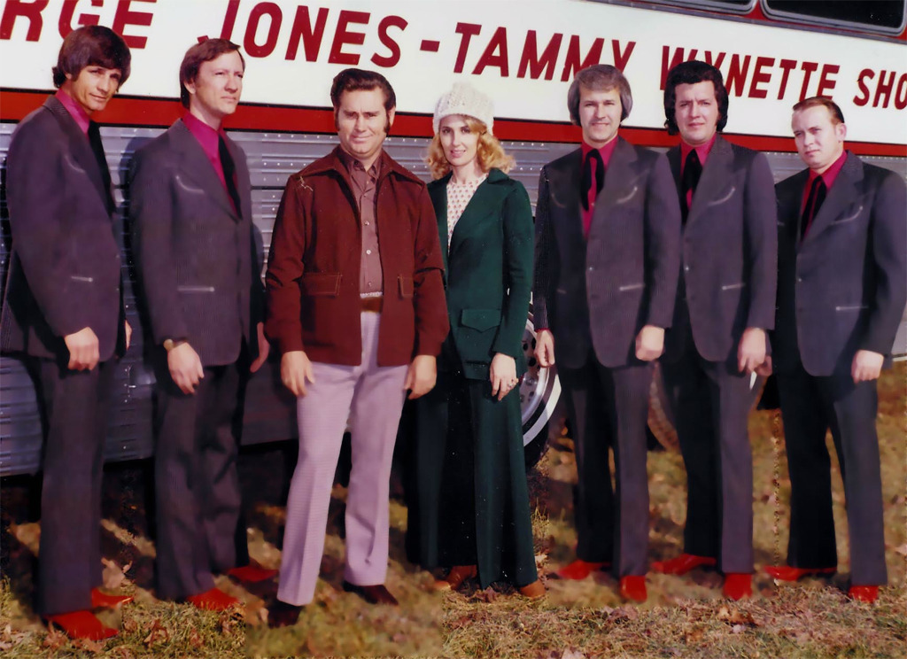 Tammy Wynette and George Jones with Jones Boys