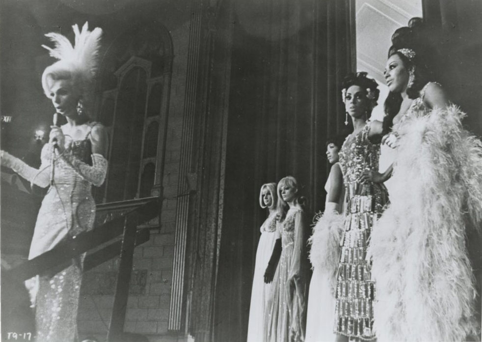 Crystal LaBeiga (far right) at Miss All-American Camp 1967