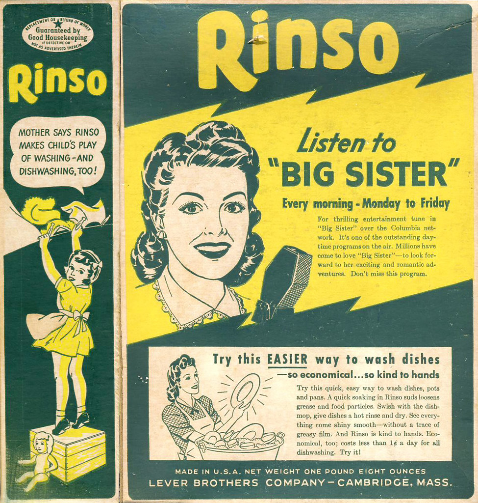 Big Sister soap opera Rinso ad