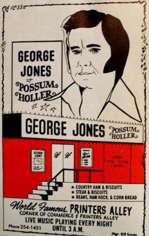George Jones possum holler poster