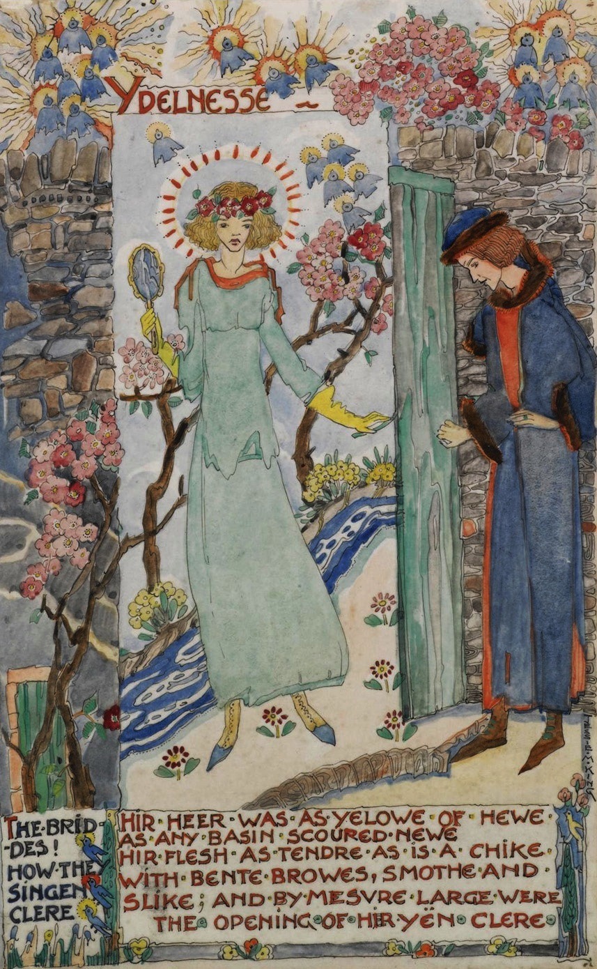 an illustration from The Romance of the Rose